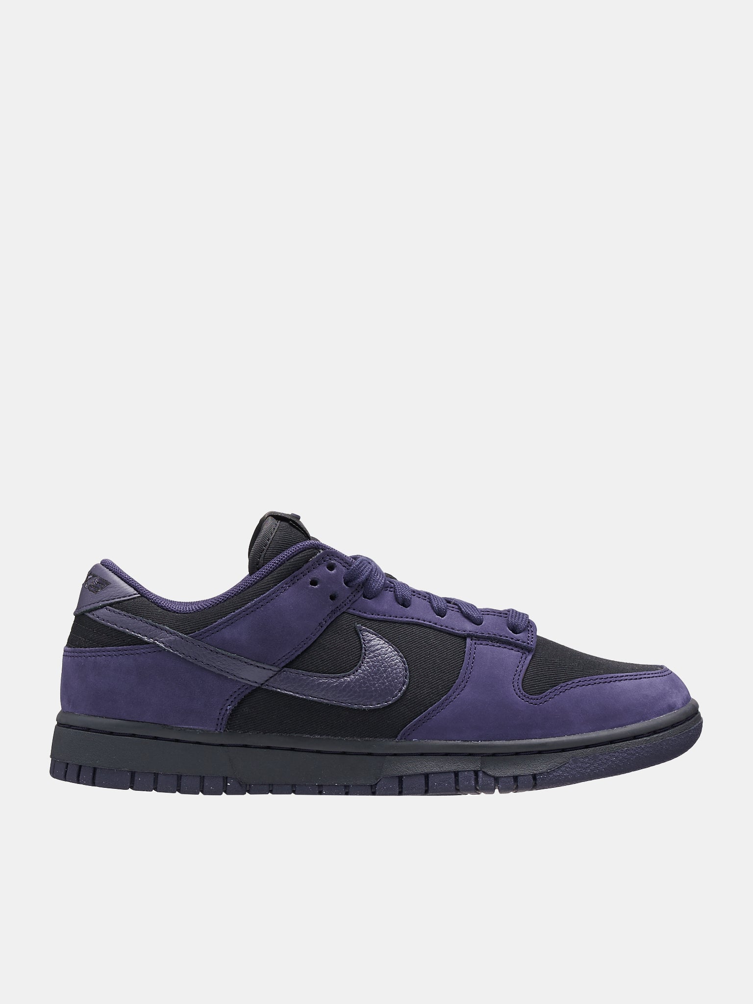 purple and black dunks