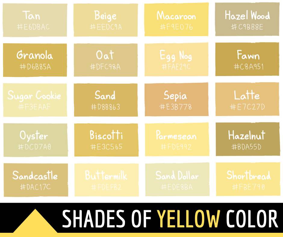 Offwhite yellow color guide! How to choose the right shade for your needs!