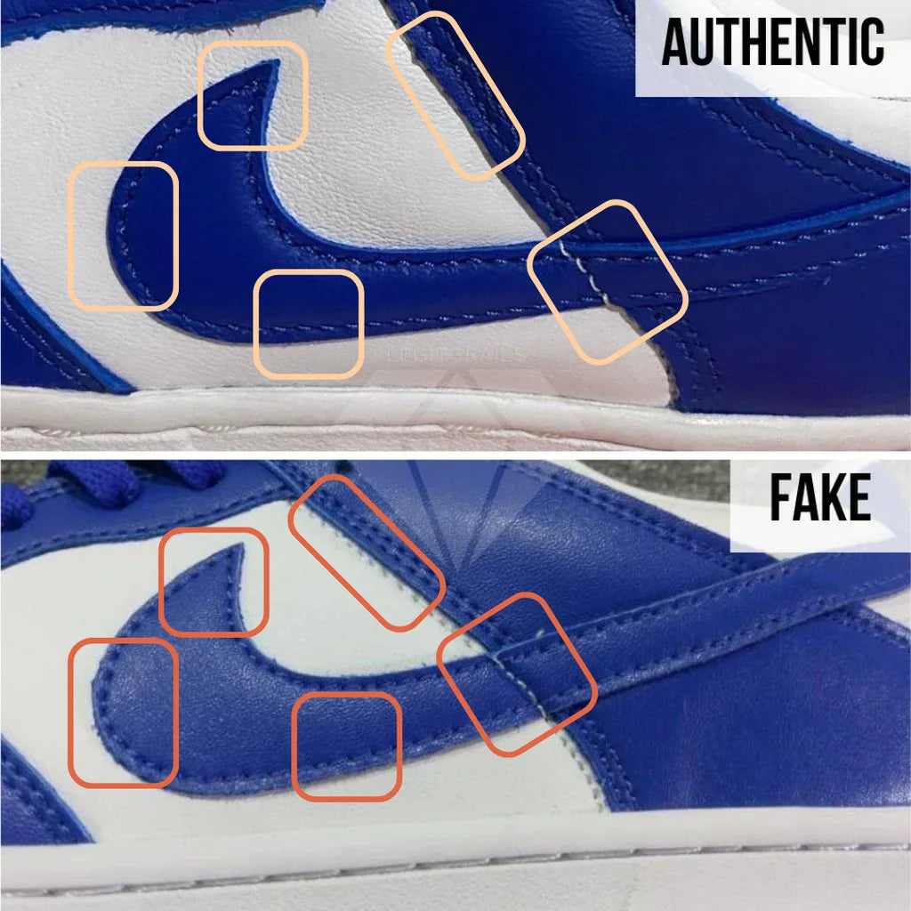 Real vs Fake Navy Blue and Red Dunks: How to Spot the Difference?