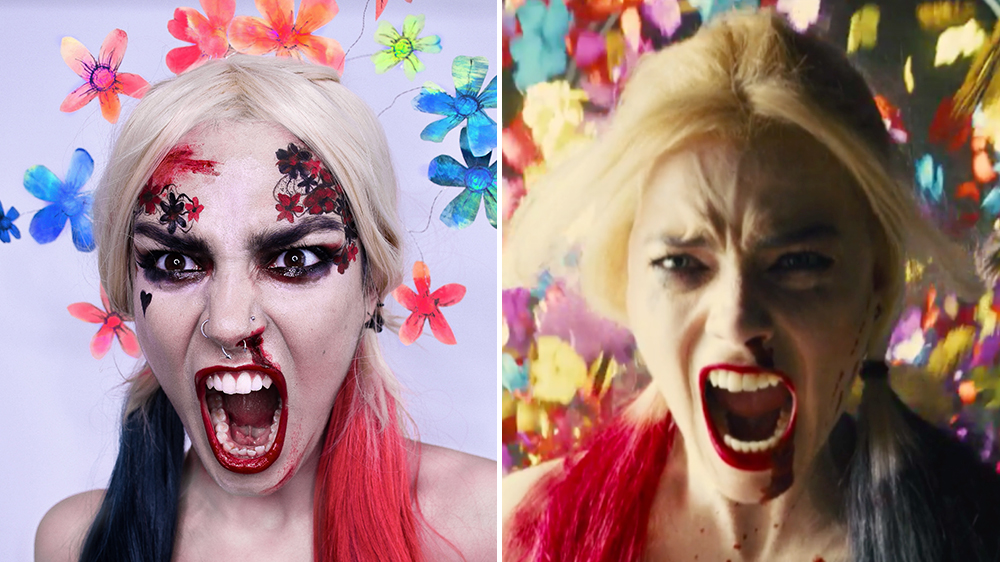Harley Quinn Costume Suicide Squad makeup tutorial (recreate the perfect look)