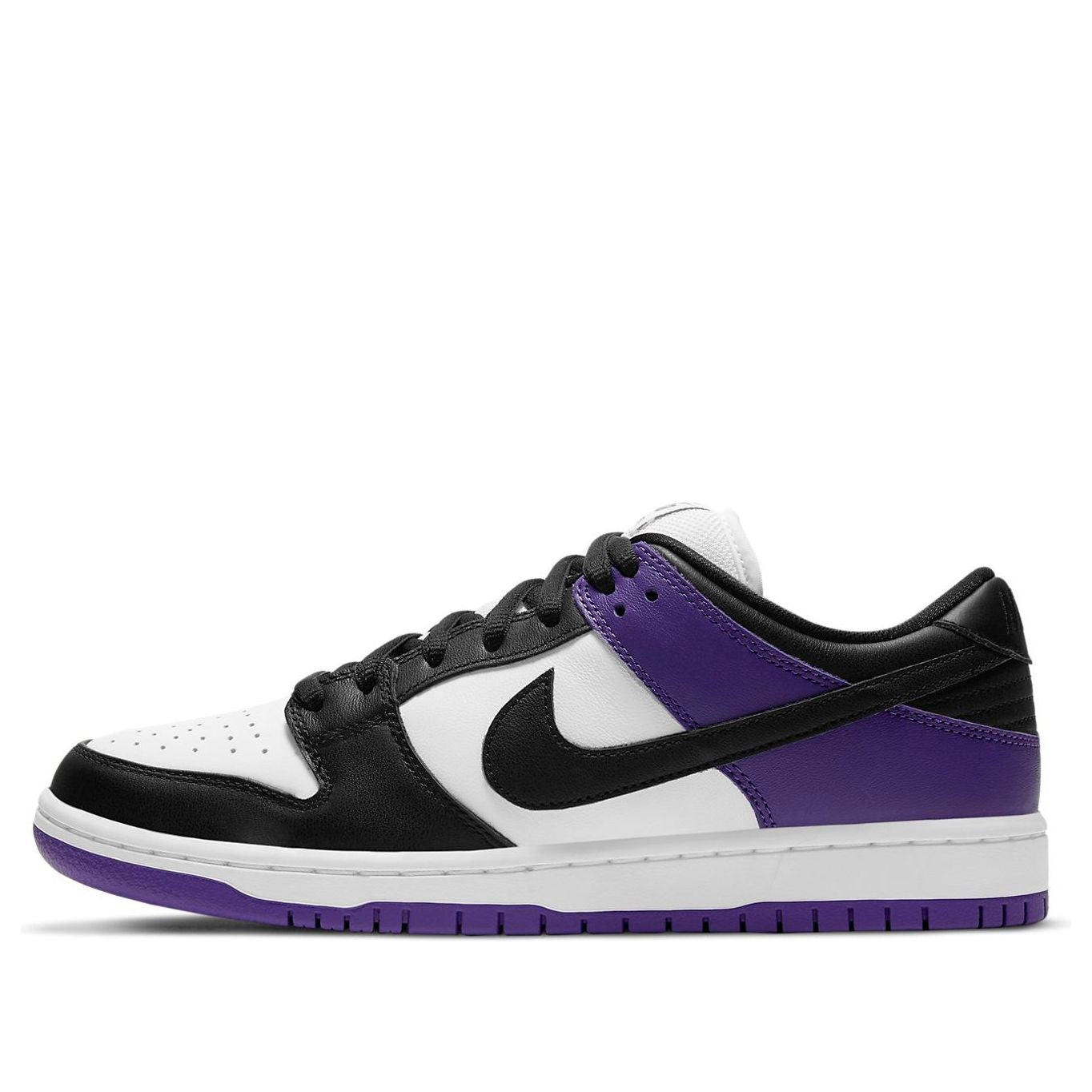 purple and black dunks