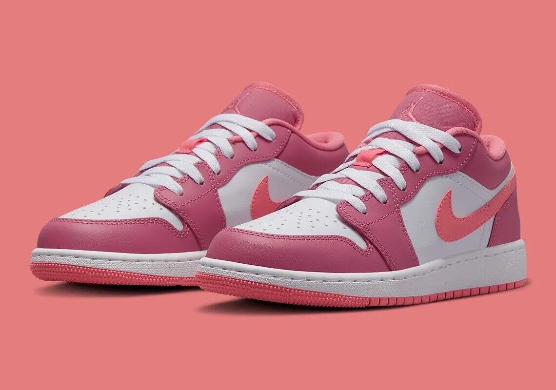 pink and white air jordans
