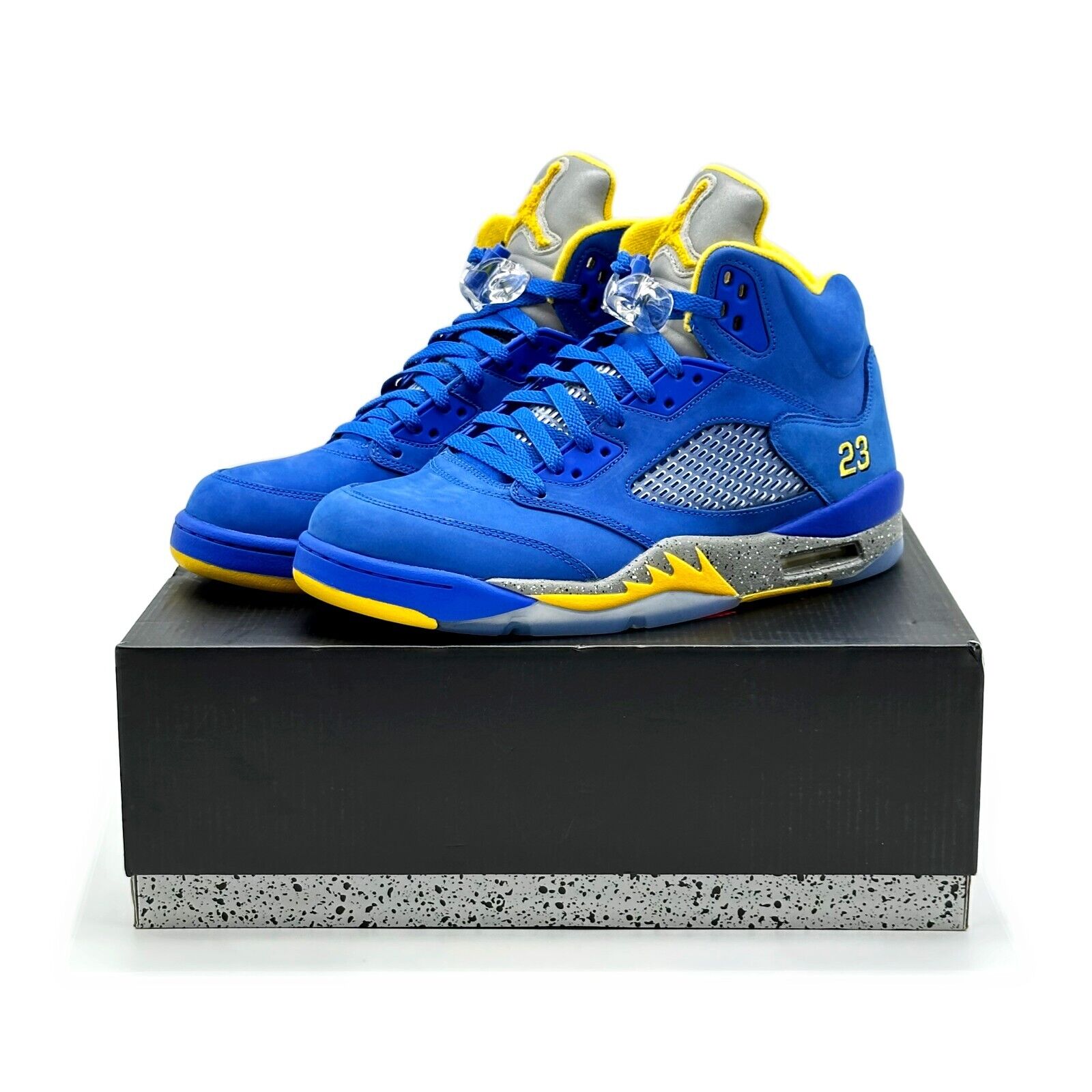 yellow blue jordans