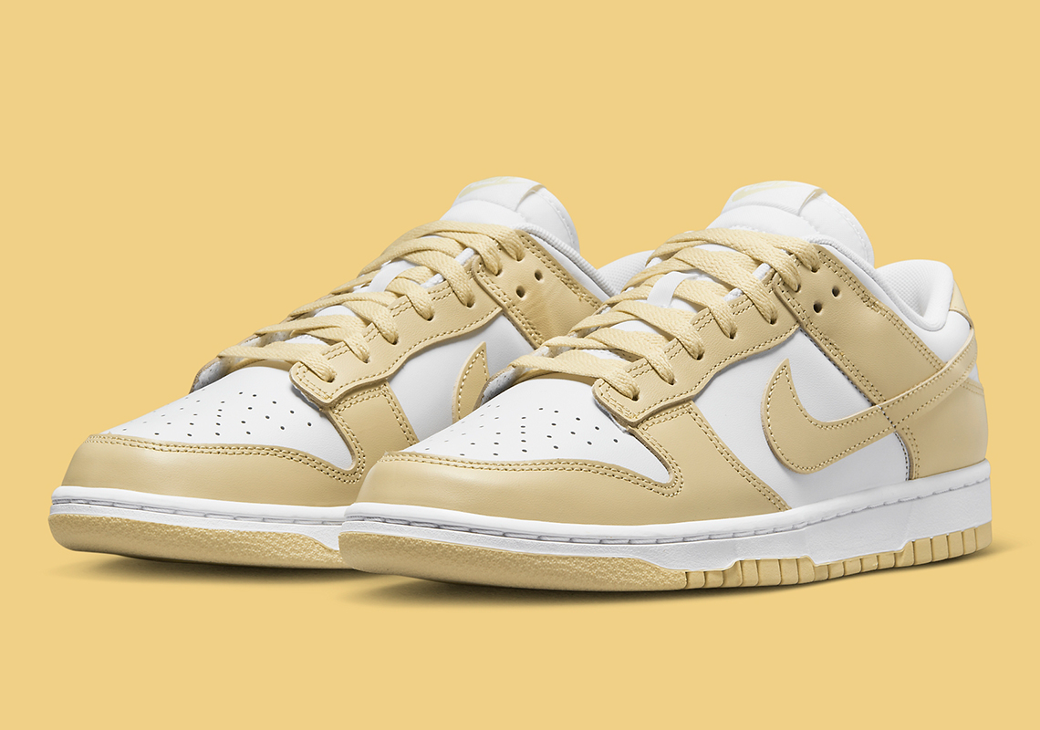 tan and white dunks