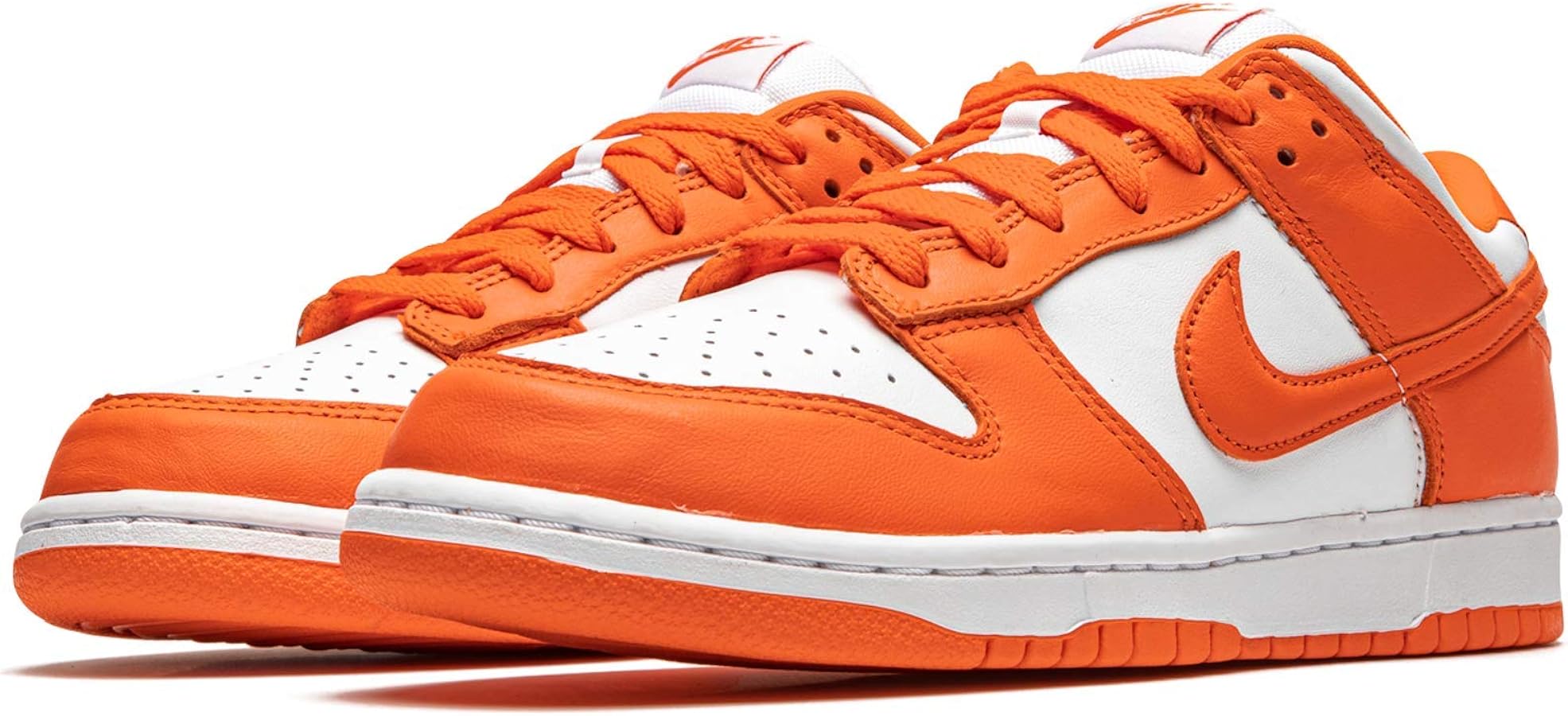 white and orange dunks