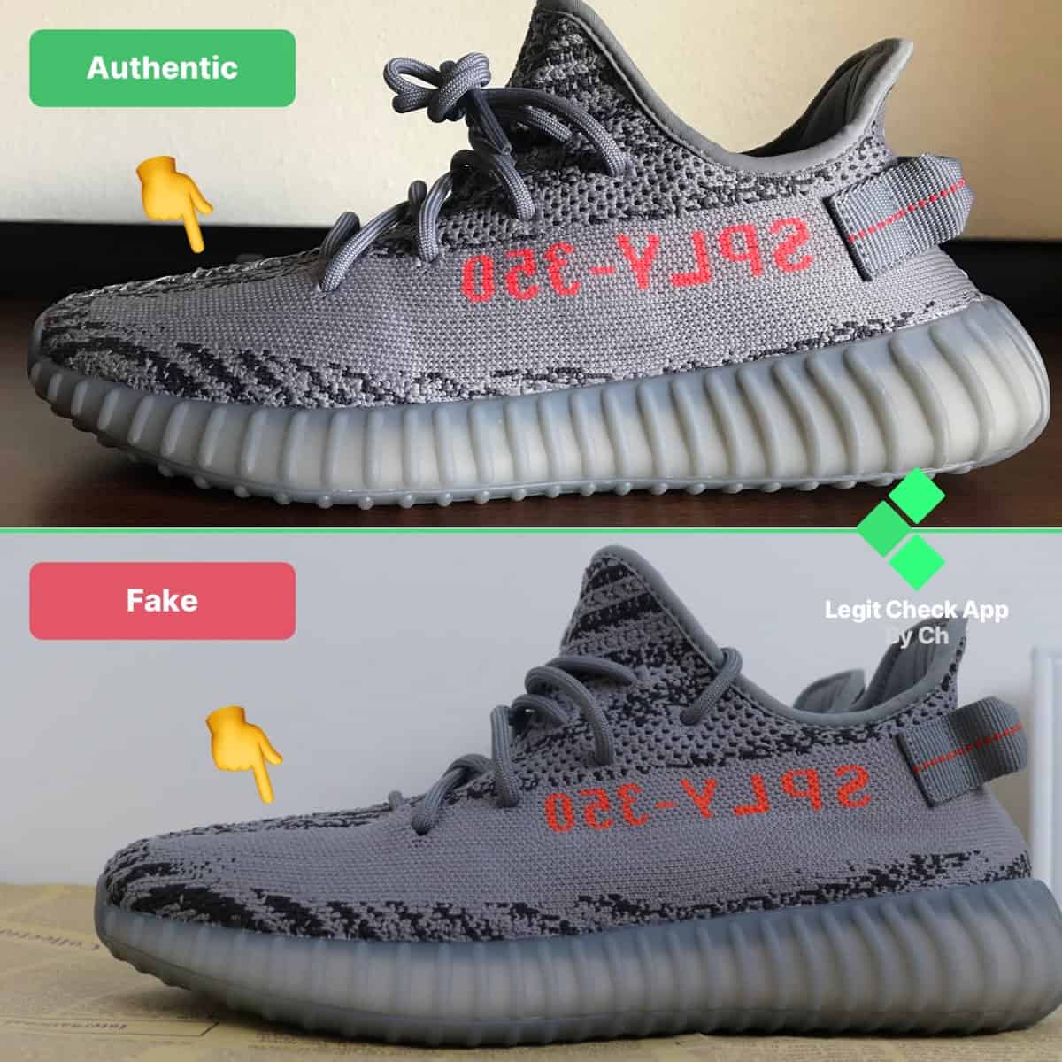 Yeezy Beluga Real vs Fake (Spot the Differences Quickly)