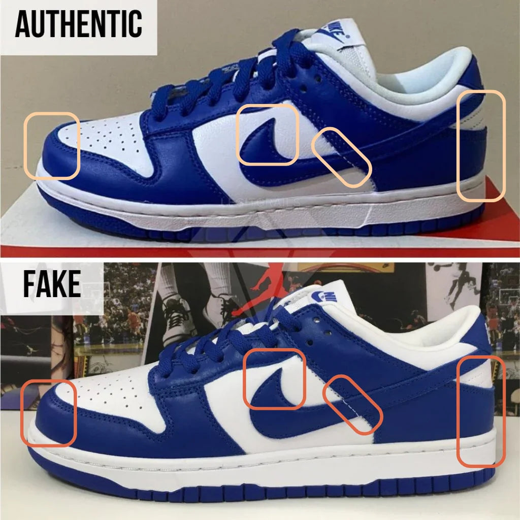 Real vs Fake Navy Blue and Red Dunks: How to Spot the Difference?