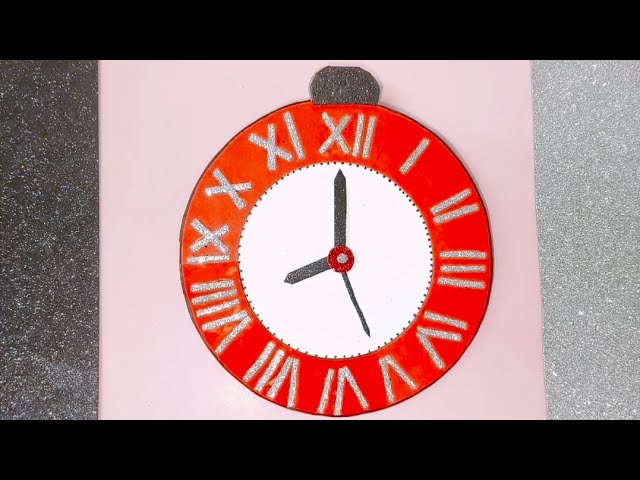 Clock Face w Roman Numeral: Make Your Own! (DIY Craft for Telling Time)