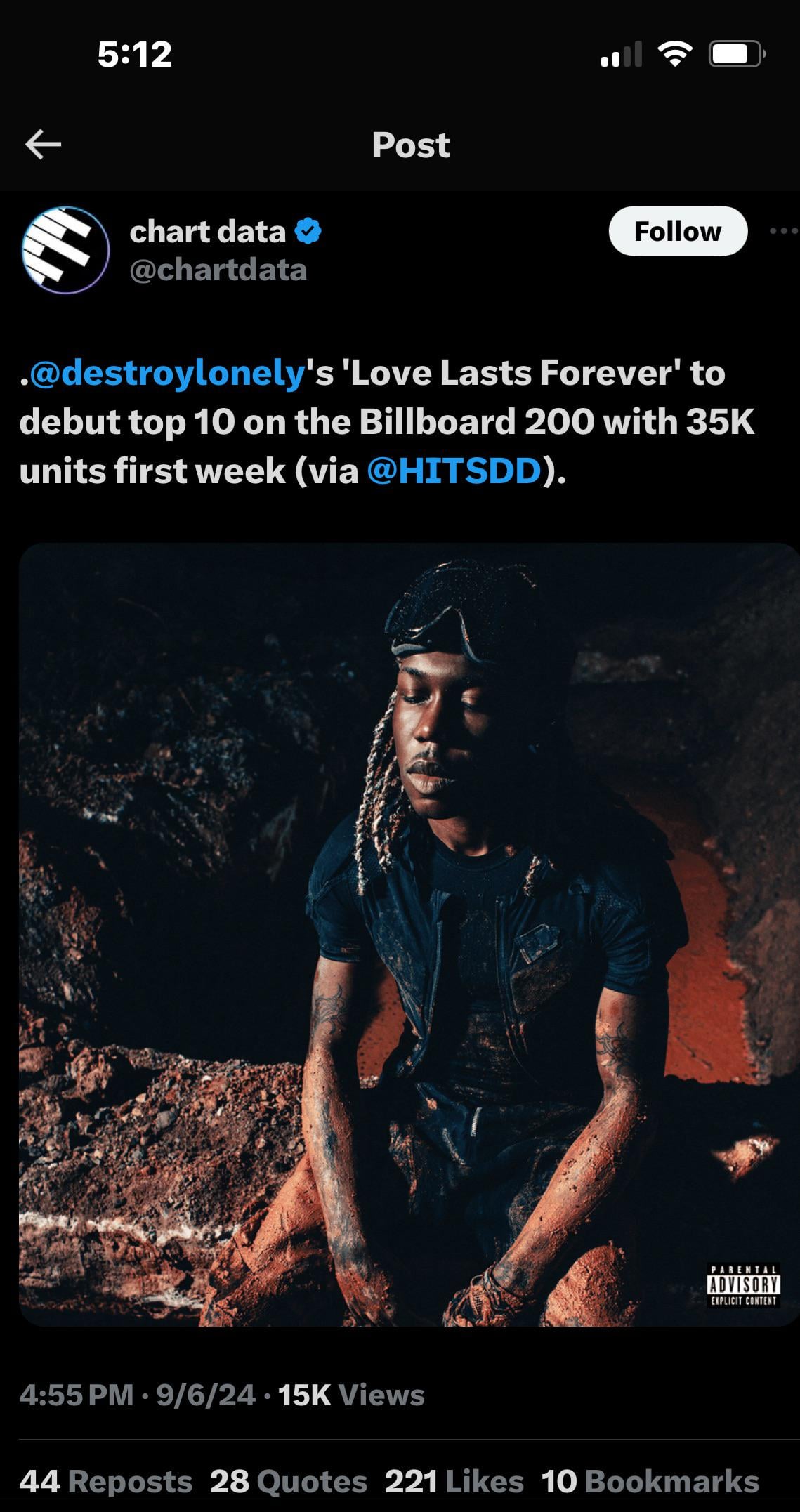 Destroy Lonely First Week Sales: What Were The Numbers? See How He Did!