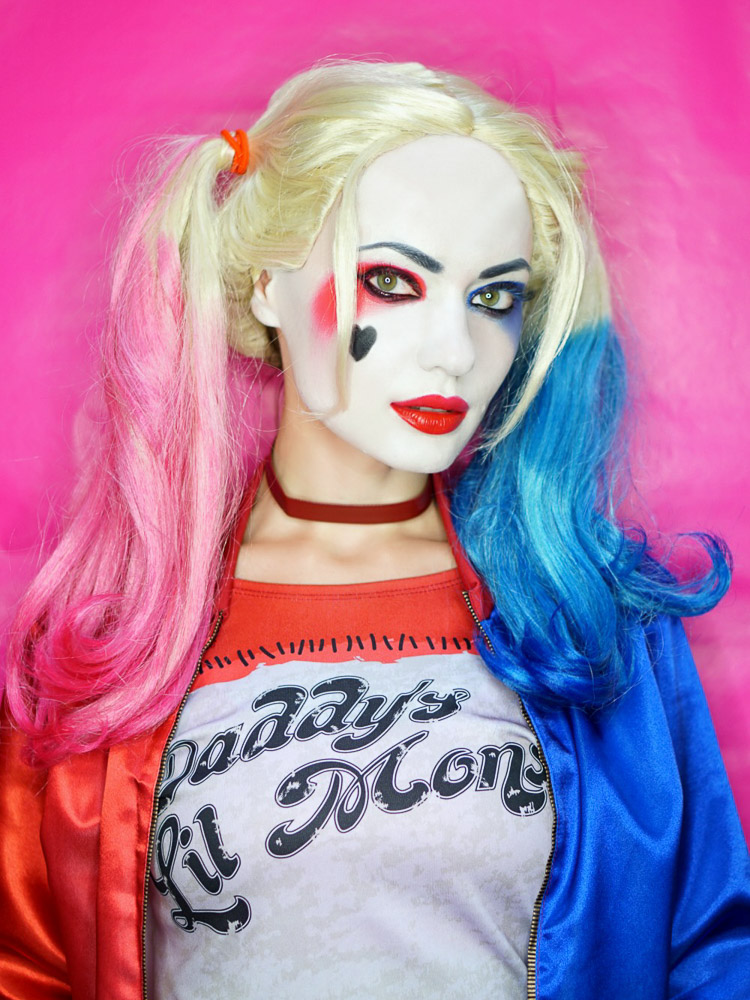 Harley Quinn Costume Suicide Squad makeup tutorial (recreate the perfect look)