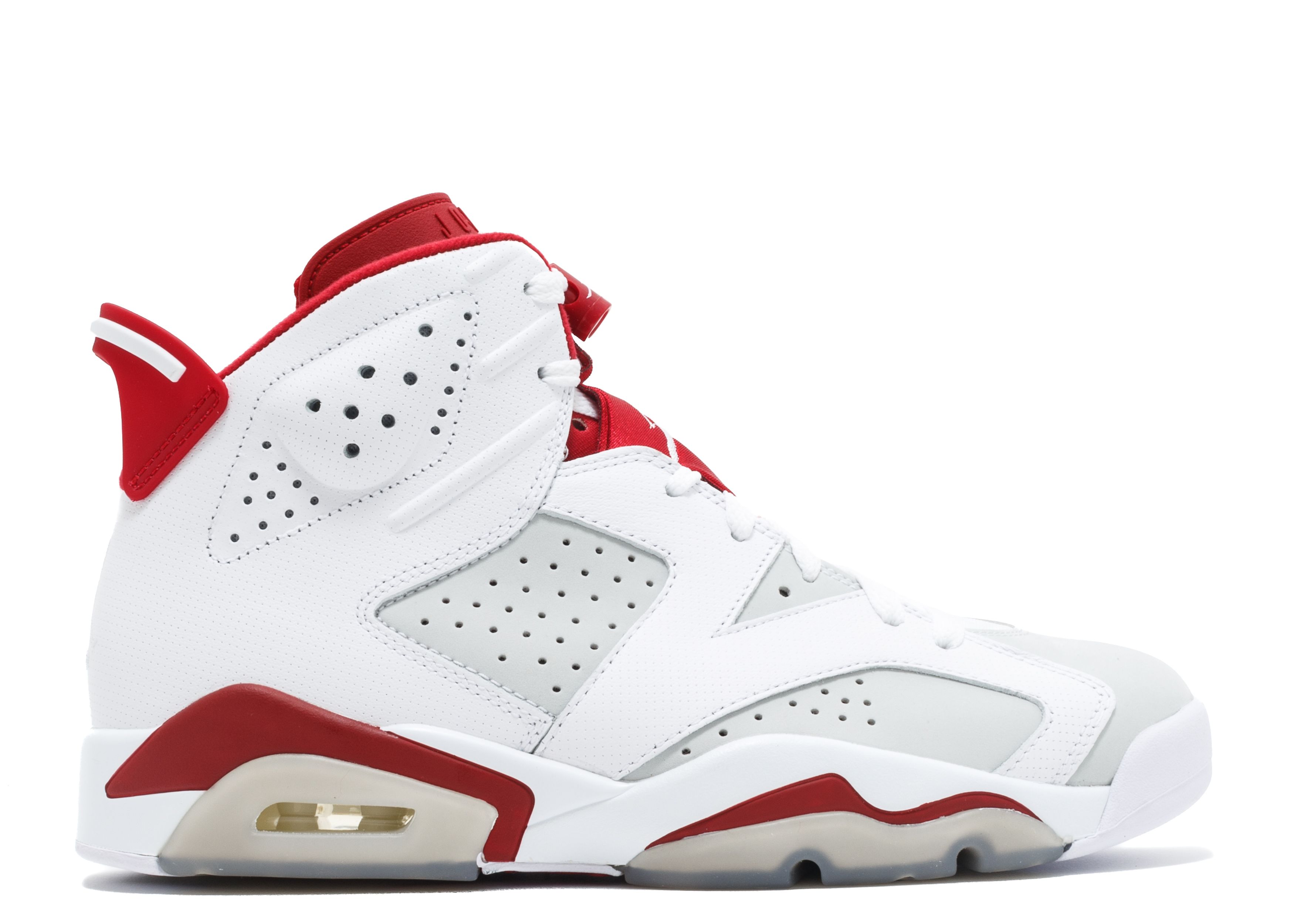 jordan 6 red and white