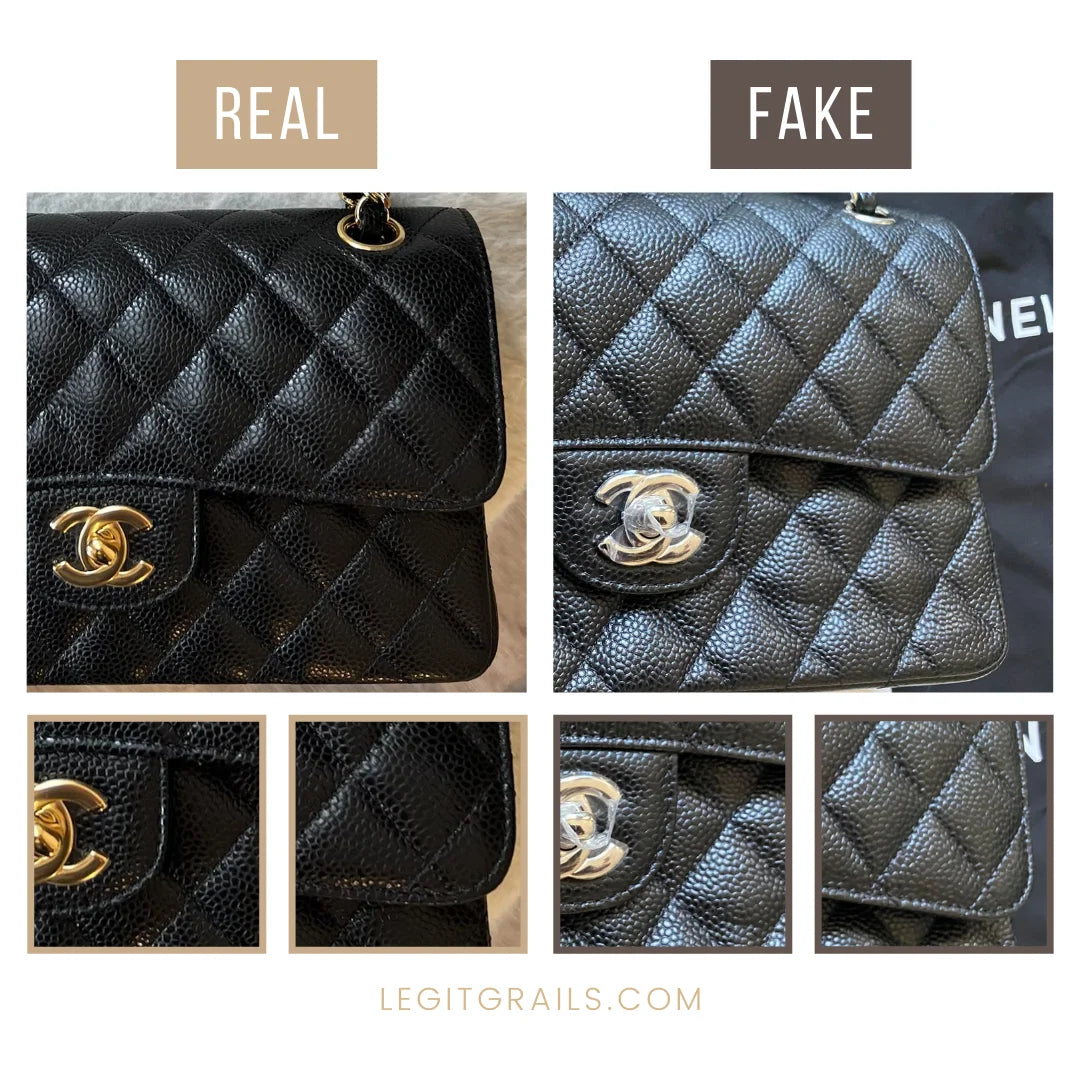 Real vs. Fake Chanel Bags: Chanel Clasp Logo Identifier Tips!