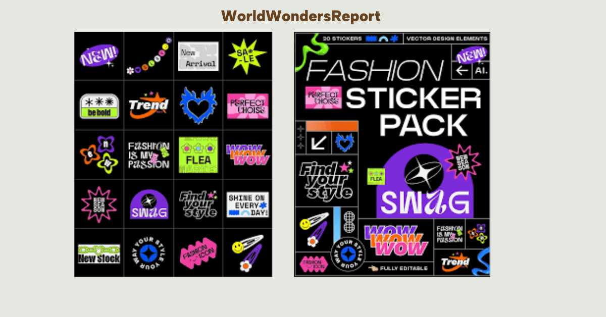 Cool Icon Fashionista Stickers: Find Your Perfect Style