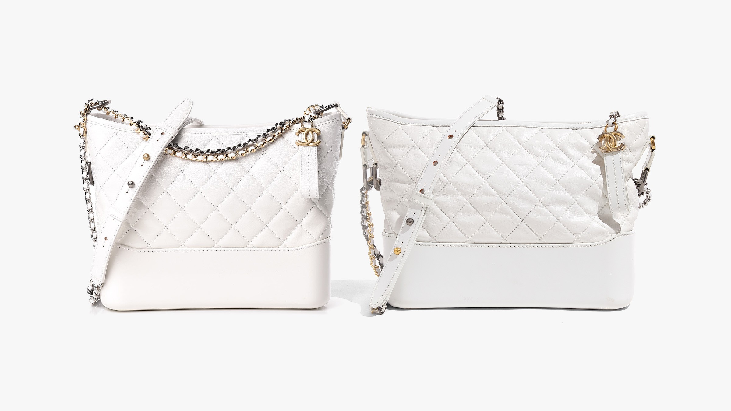Real vs. Fake Gabrielle Backpack Chanel Comparison
