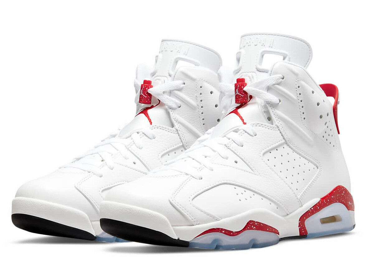 jordan 6 red and white