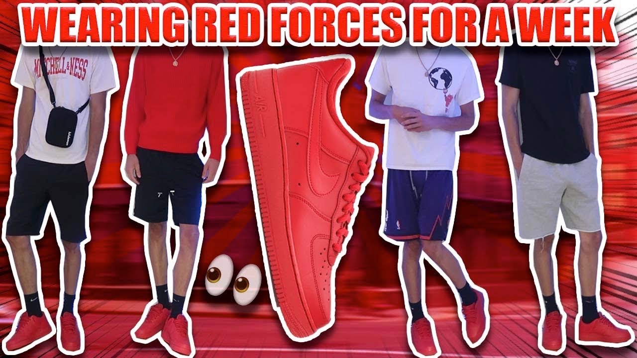 Rocking Red Air Force 1s: Tips and Tricks for Outfit Ideas
