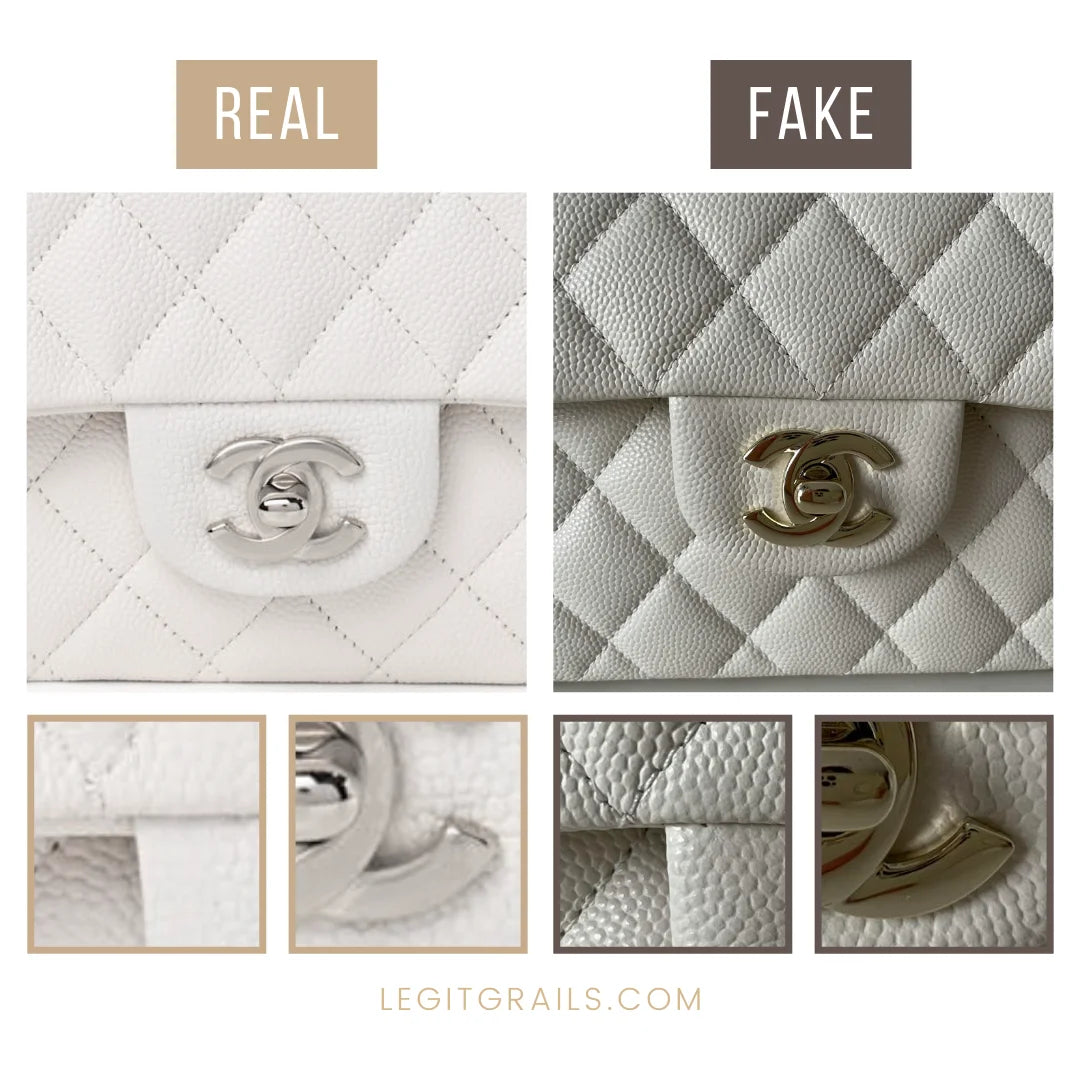 Real vs. Fake Chanel Bags: Chanel Clasp Logo Identifier Tips!