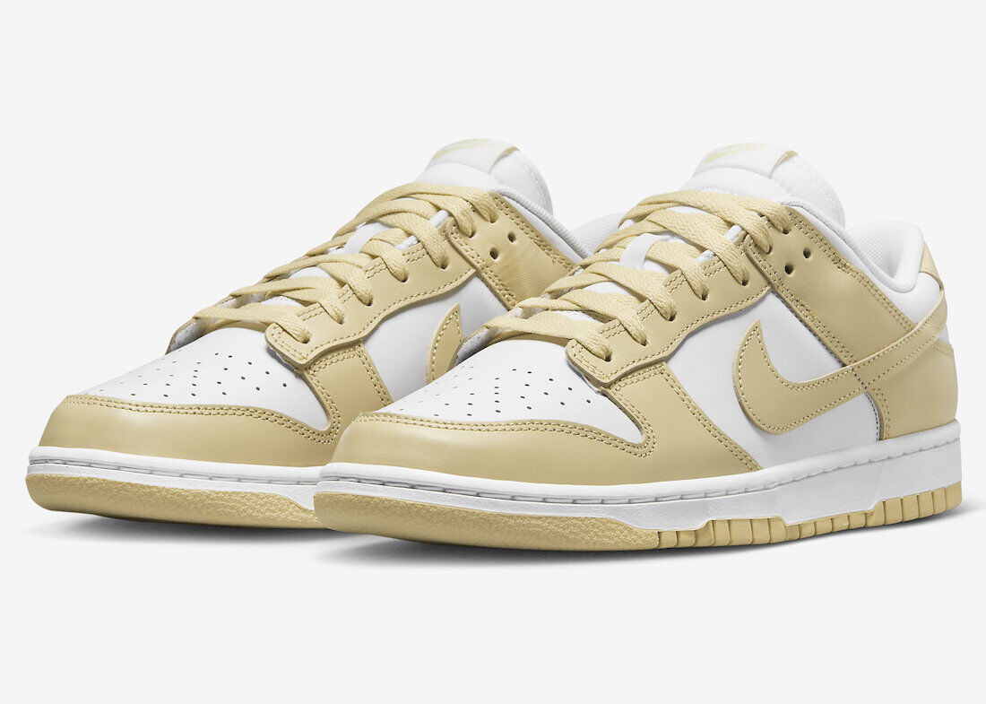 tan and white dunks