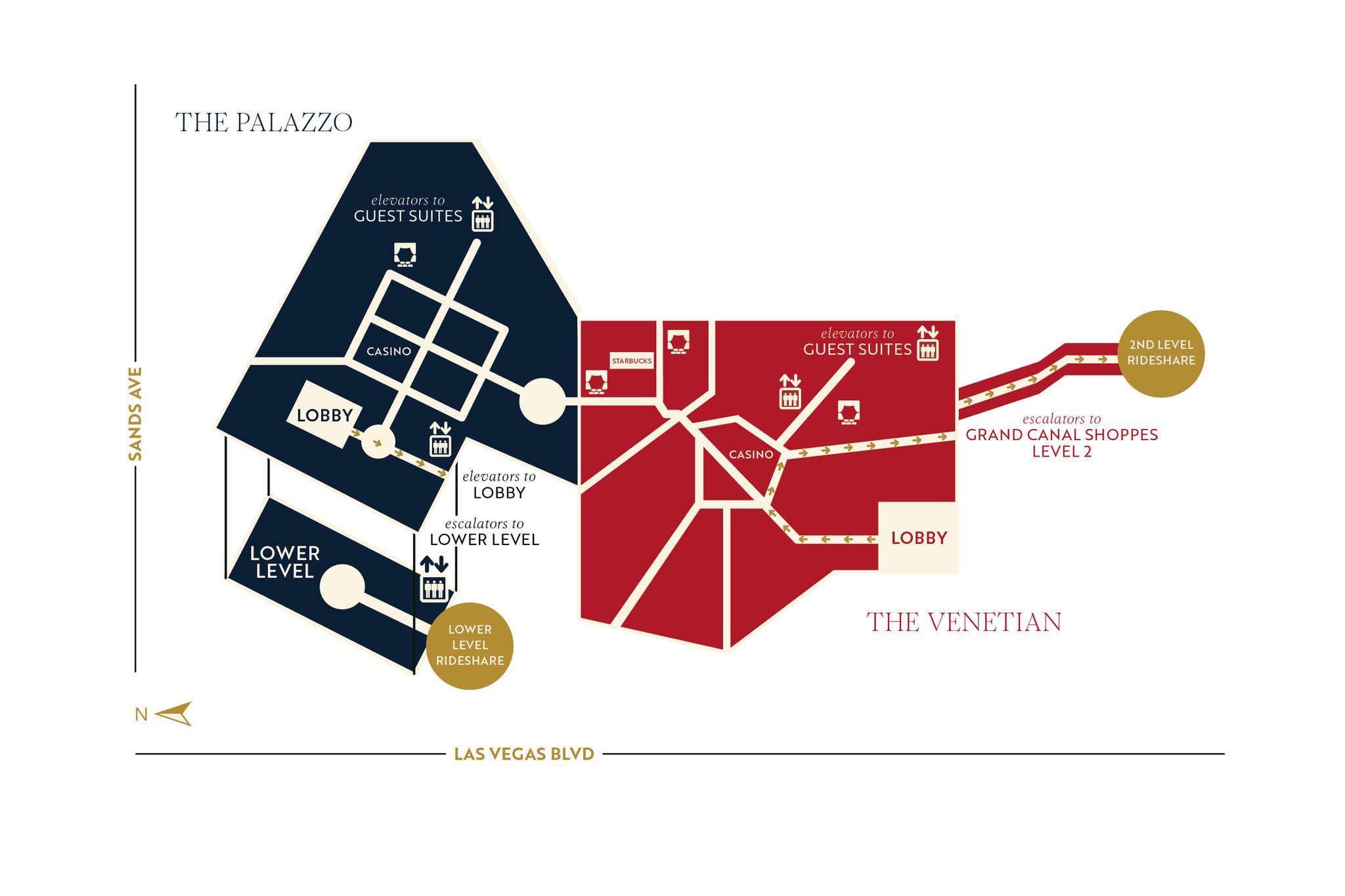 How to drive to Venetian Hotel for check in? Step-by-step directions here!