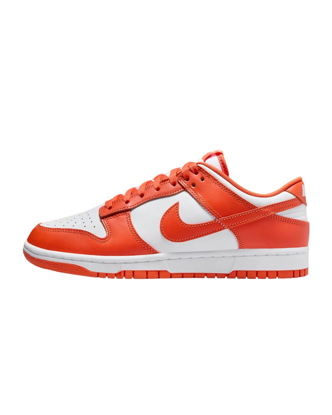 orange and white dunks