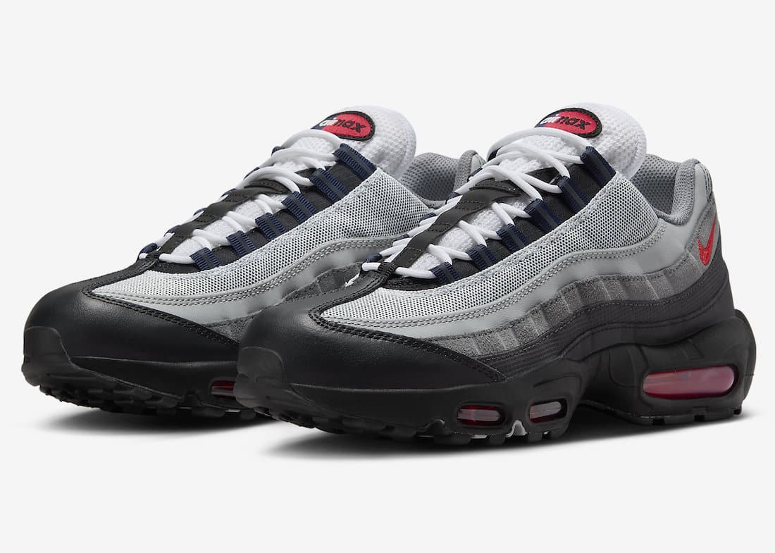 air max 95 gray and red