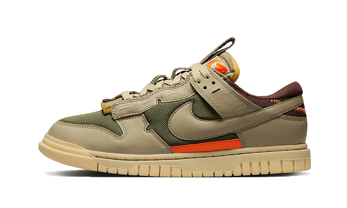 olive green and orange dunks
