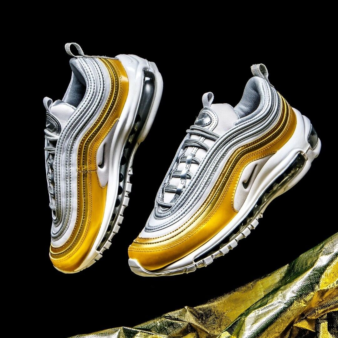 silver and gold nike