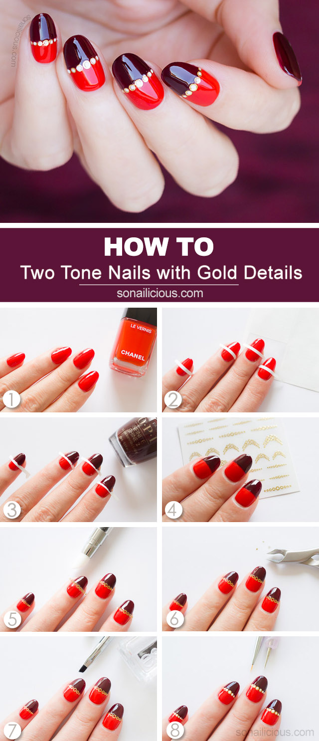 Red and Gold Nail Art Designs: Get the Chic Look Step by Step!