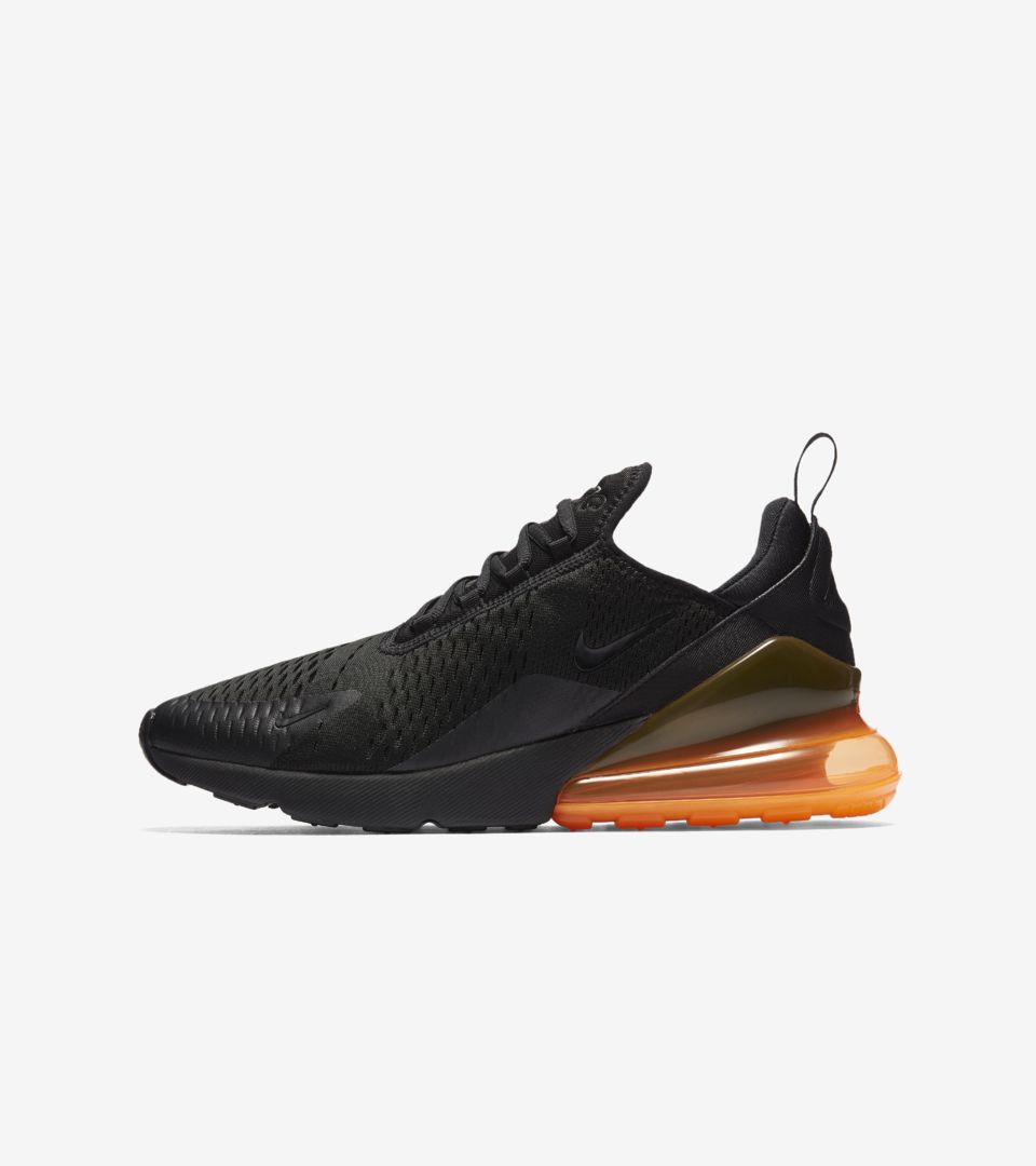nike black orange