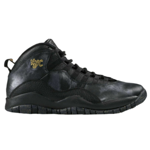 black and yellow jordan 10