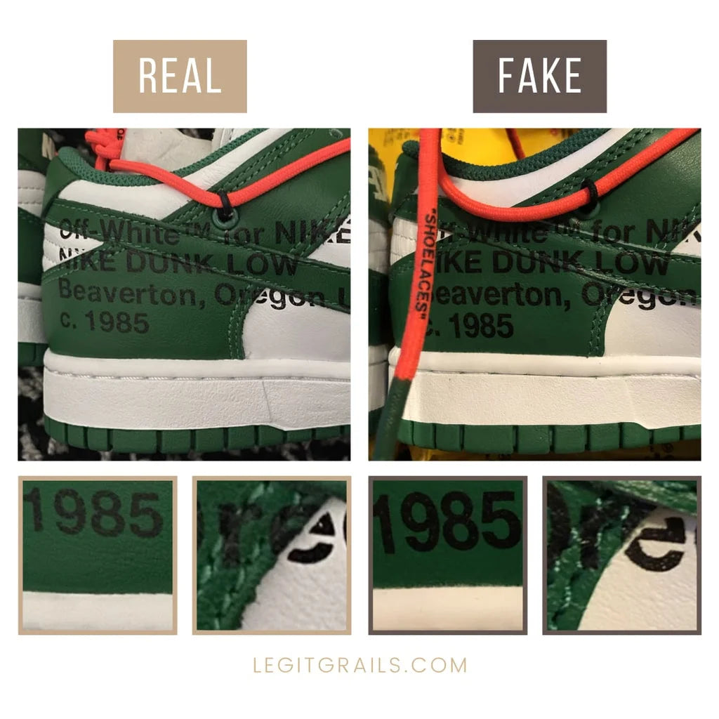 How to Spot Fake Pine Green Off White Dunks? Learn Before You Buy Them