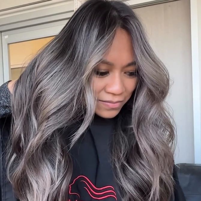 Black Hair Silver Balayage: Is This Cool Style Right for You?