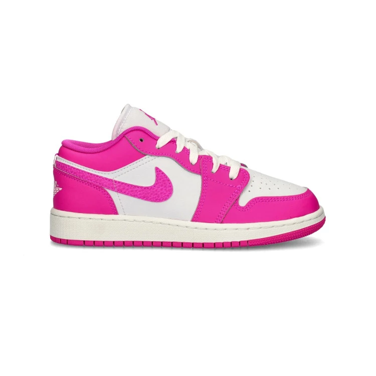 low top pink and white jordans