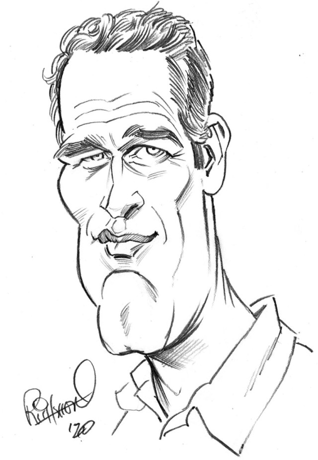 How to Draw Paul Newman (A Beginners Guide to Draw paul newman)