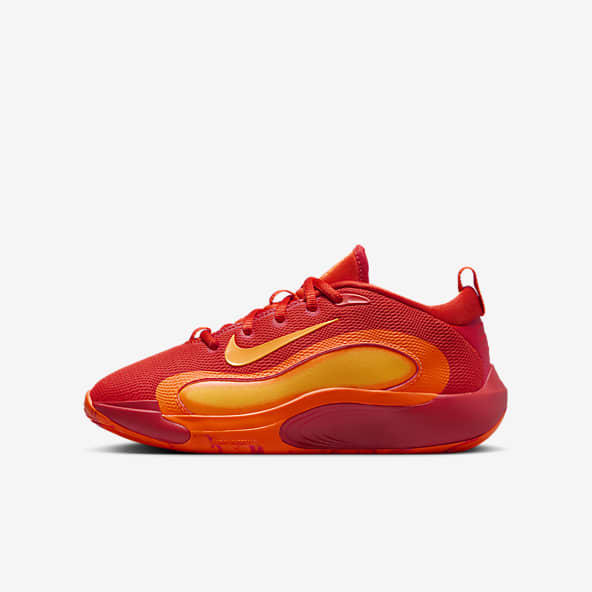 red and orange nike