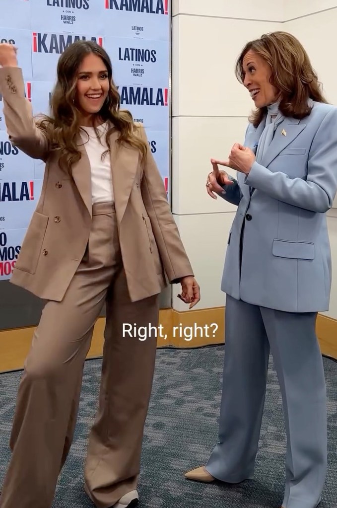 Jessica Albas Latest Instagram Post: A Video Chat With Kamala Harris!
