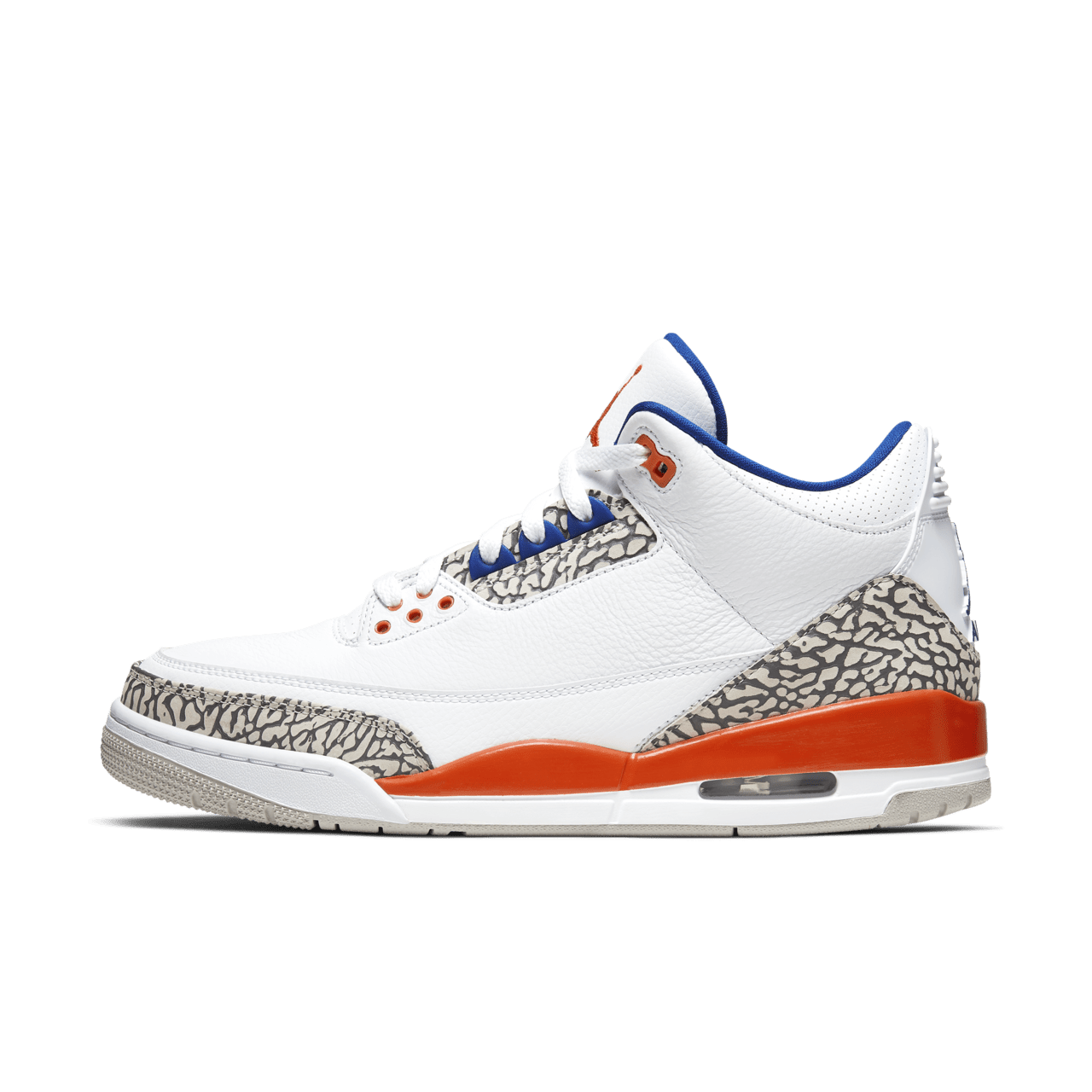 white and orange jordans
