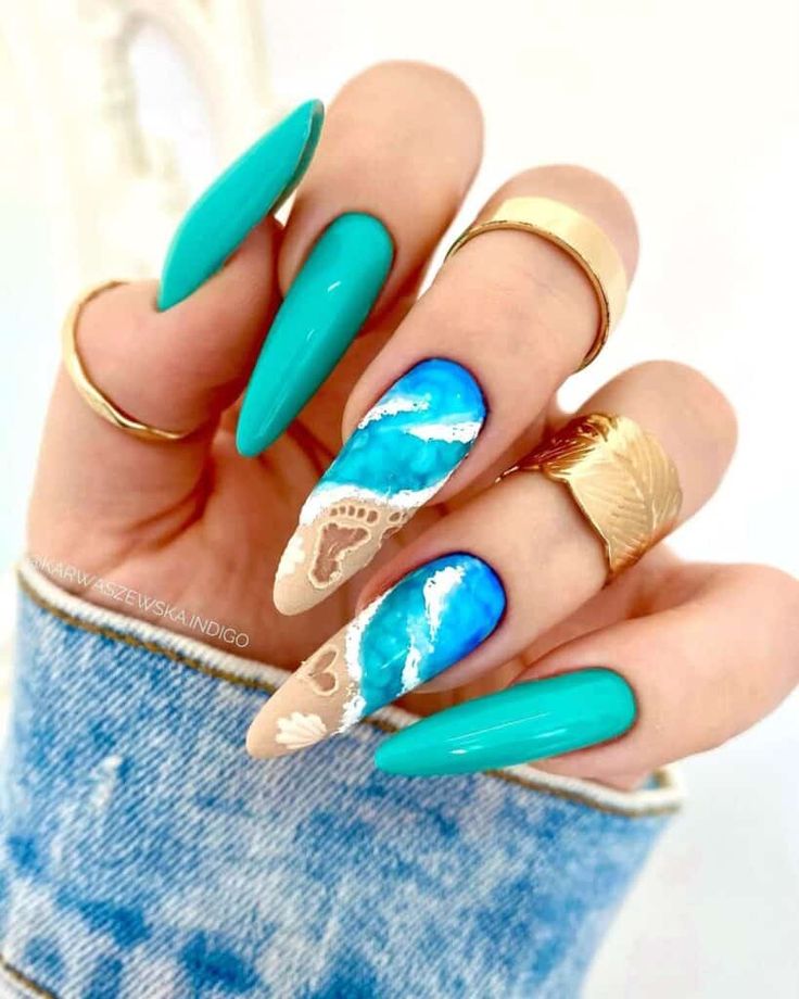 Summer Teal Nails: What Are The Trendiest Nail Designs For Summer 2024?