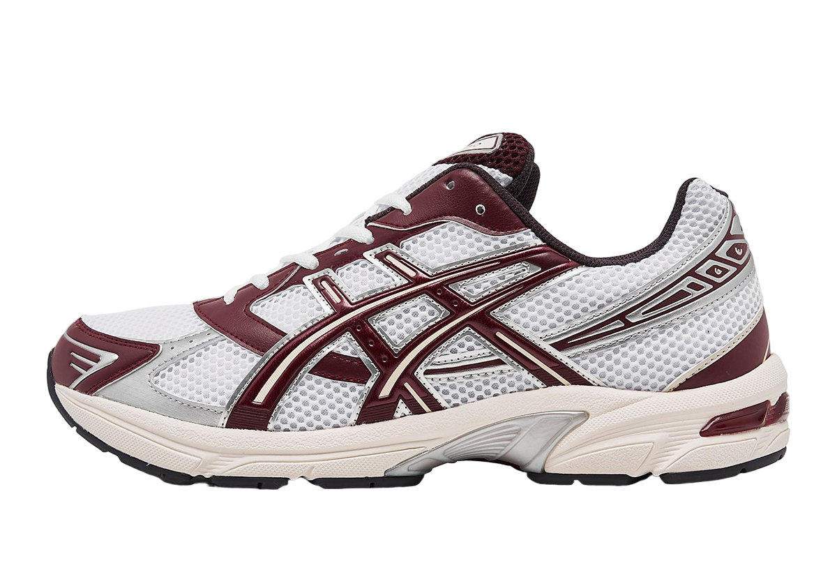 burgundy asics