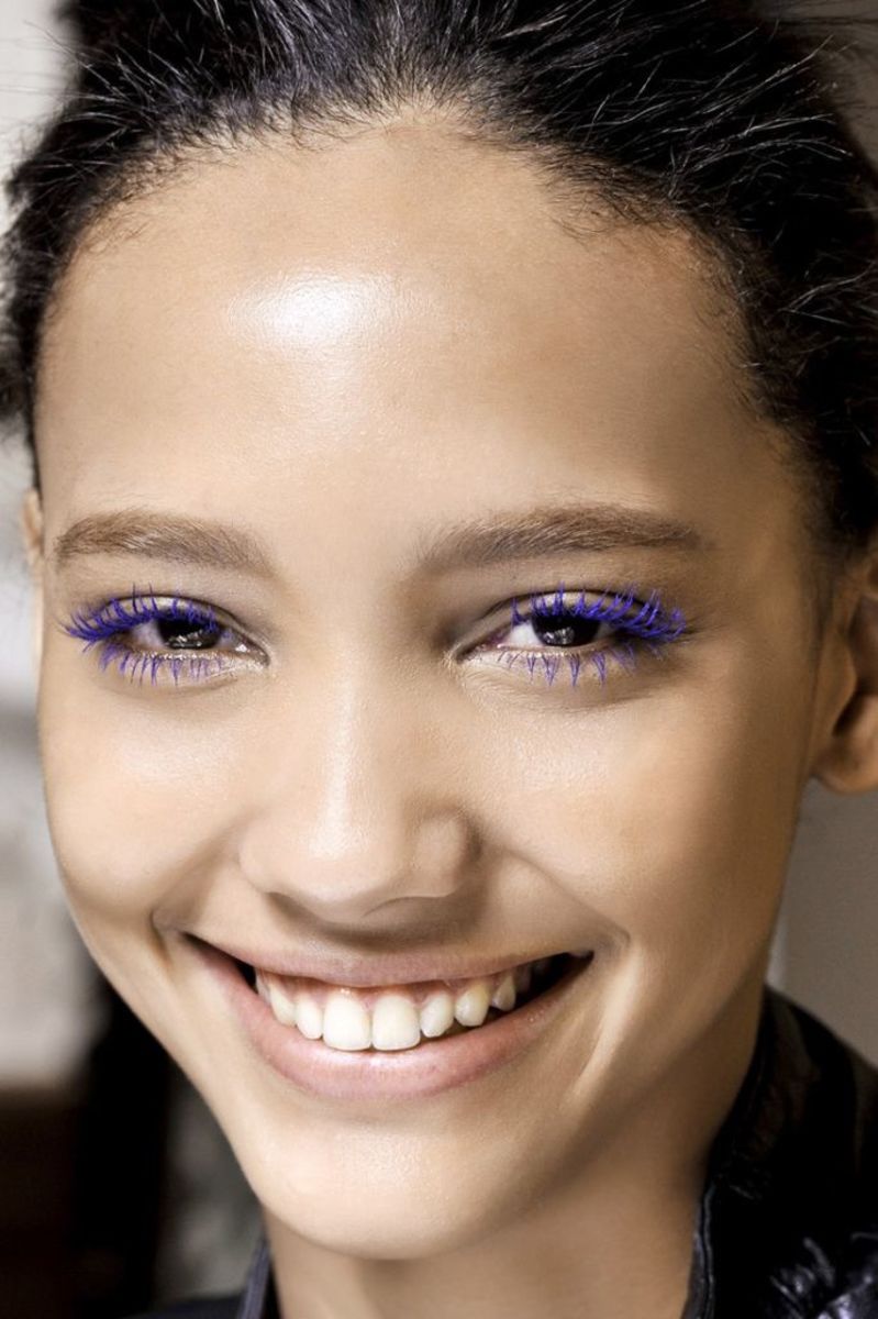Purple Mascara on Blue Eyes: Make Your Eyes Pop Now!